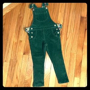 Mini Biden corduroy overalls